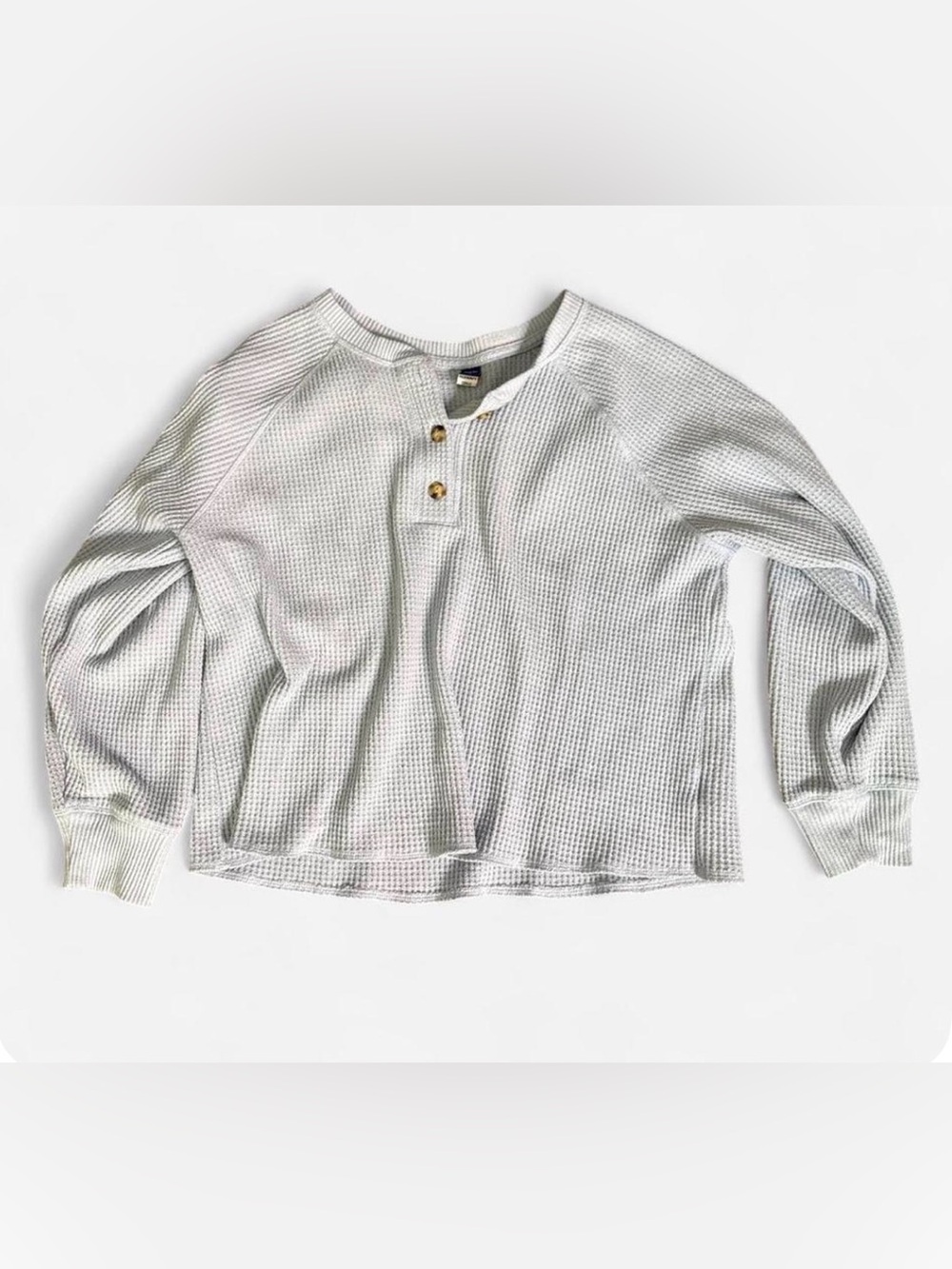 Old Navy light blue waffle knit pullover